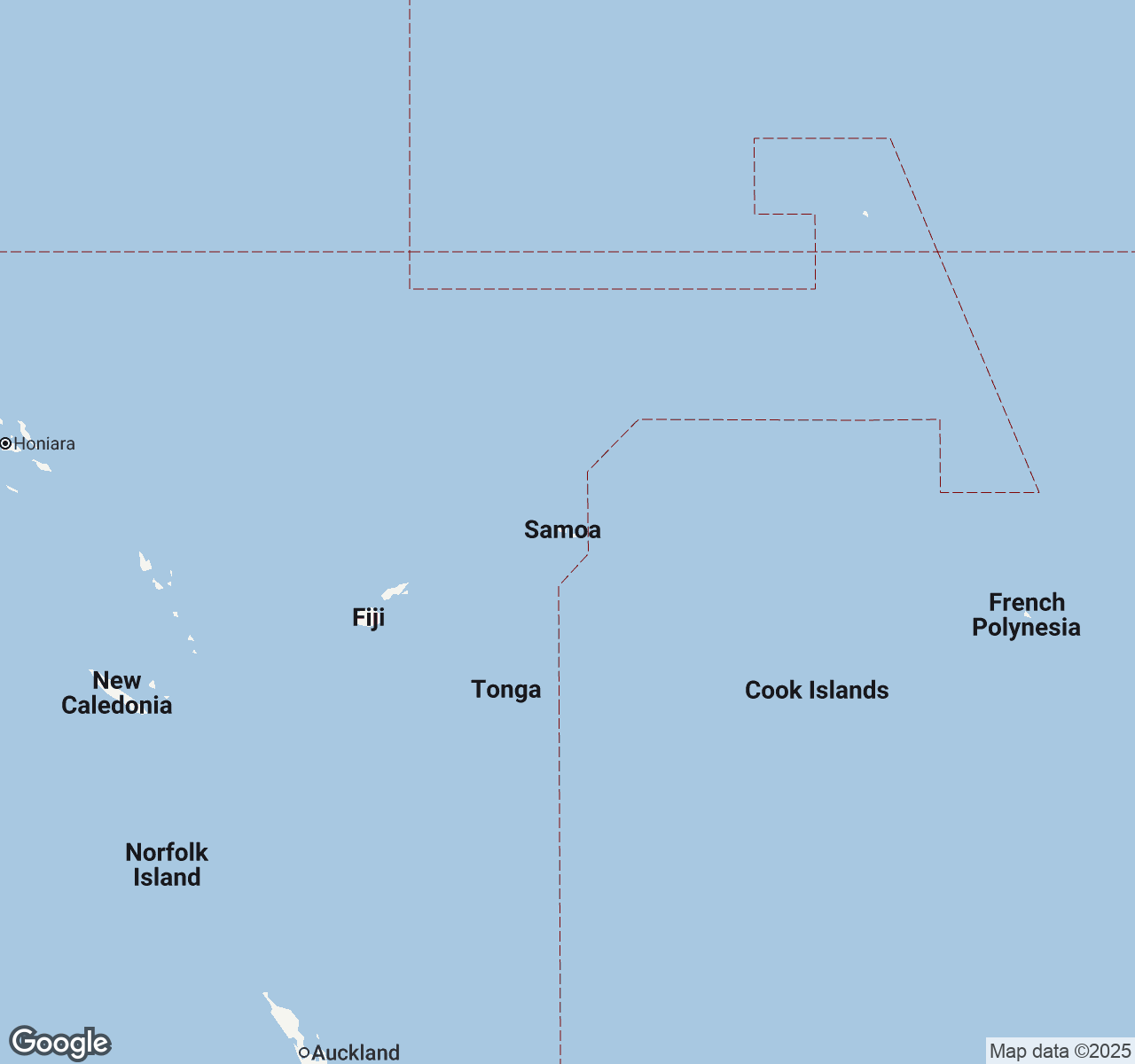 Map of Samoa