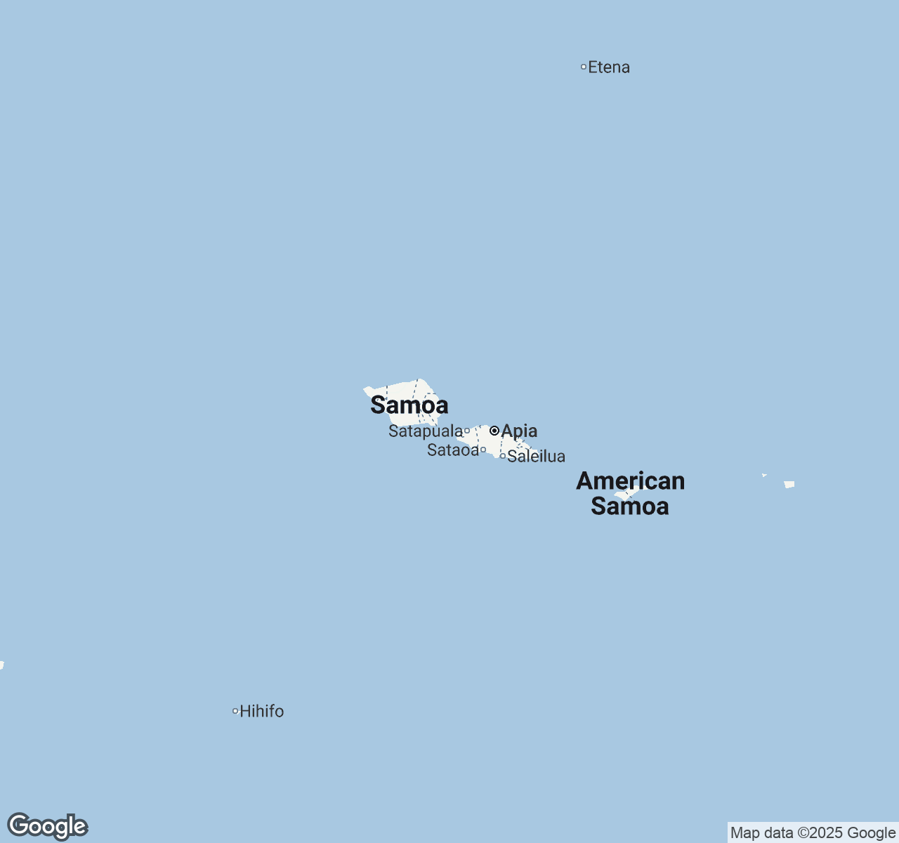 Map of Samoa